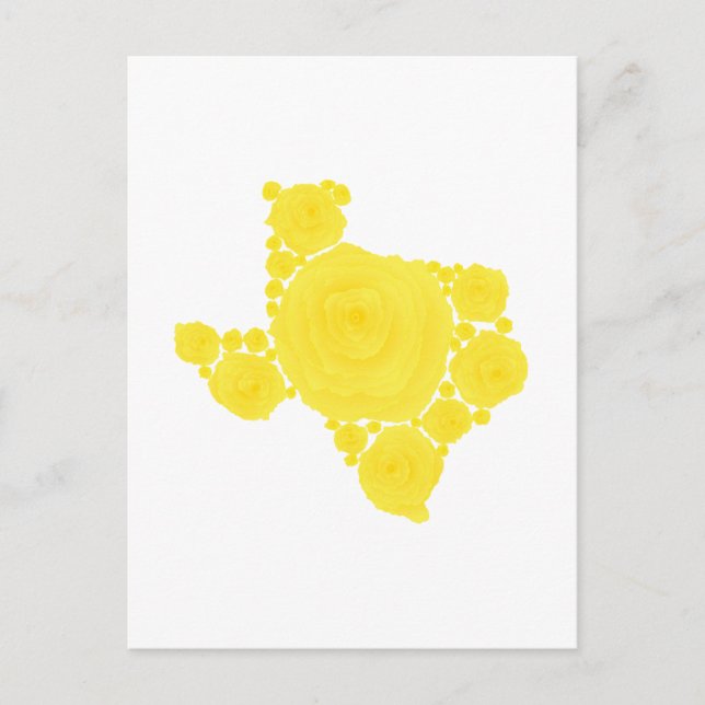 Carte Postale Rose jaune du Texas (Devant)