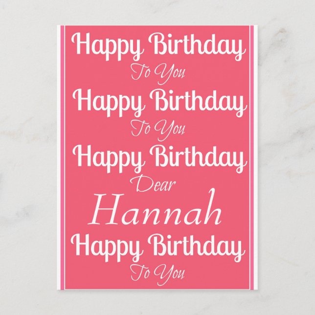 Carte postale rose joyeuse Anniversaire (Devant)