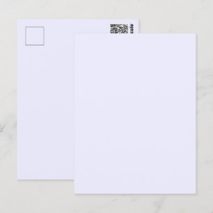 Carte Postale Rose Lavande Douce Pâle Blanc Couleur Uni Pastel