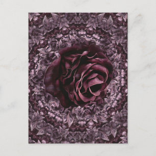 Carte Postale Rose Mandala