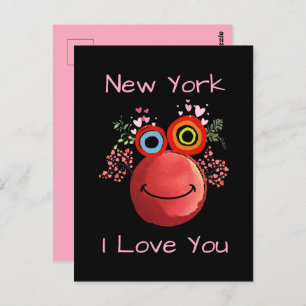 Carte Postale ROSE New York City JE T'AIME