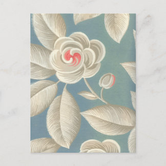 Carte Postale Rose oeil rose Vintage