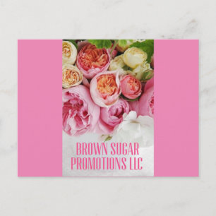 Carte postale rose pâle BSPllc