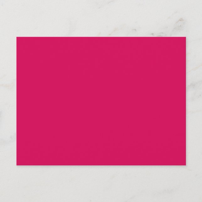 Carte Postale ROSE ROSE FONCÉ (couleur solide) ~ (Devant)