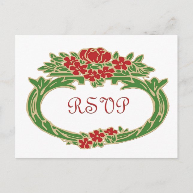 Carte postale ROSE RSVP (Devant)
