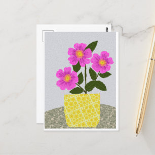 Carte postale Rose sauvage