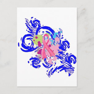 Carte postale rose Splatter Me