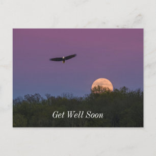 Carte Postale Rose Supermoon Eagle Remets-toi vite