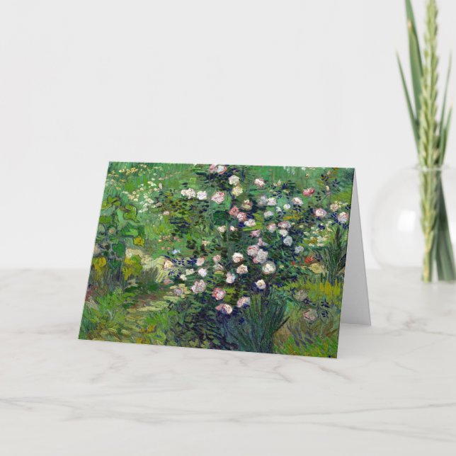 Carte postale Rose Vincent van Gogh (Devant)