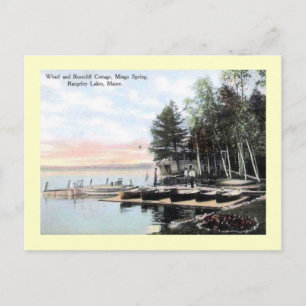 Carte Postale Rosecliff Cottage, Rangeley Lakes, Maine Vintage