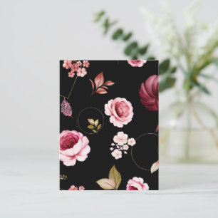Carte Postale Roses Aquarelle 32