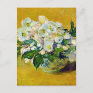 Carte Postale Roses de Noël (par Claude Monet)