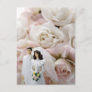 Carte Postale Roses de topper de gâteau