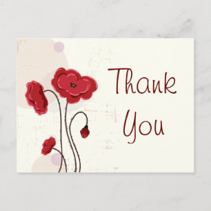 Carte Postale Roses Floraux Rétro avec Vecteur Thorns