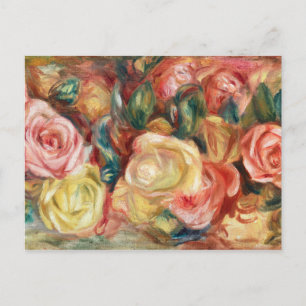 Carte Postale Roses par Pierre-Auguste Renoir