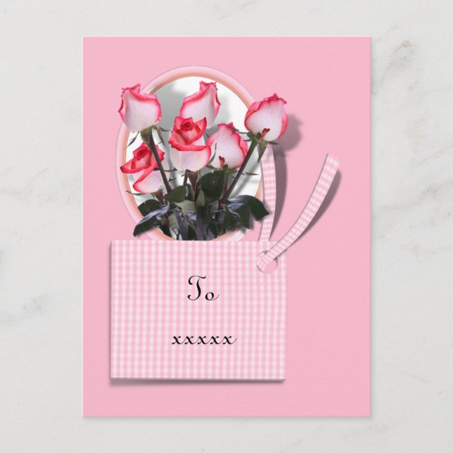Carte Postale Roses pour une personne spéciale pour la fête des  (Devant)