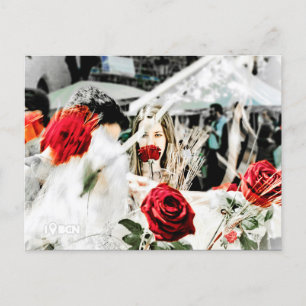 Carte Postale Roses pour vous le jour de St. George