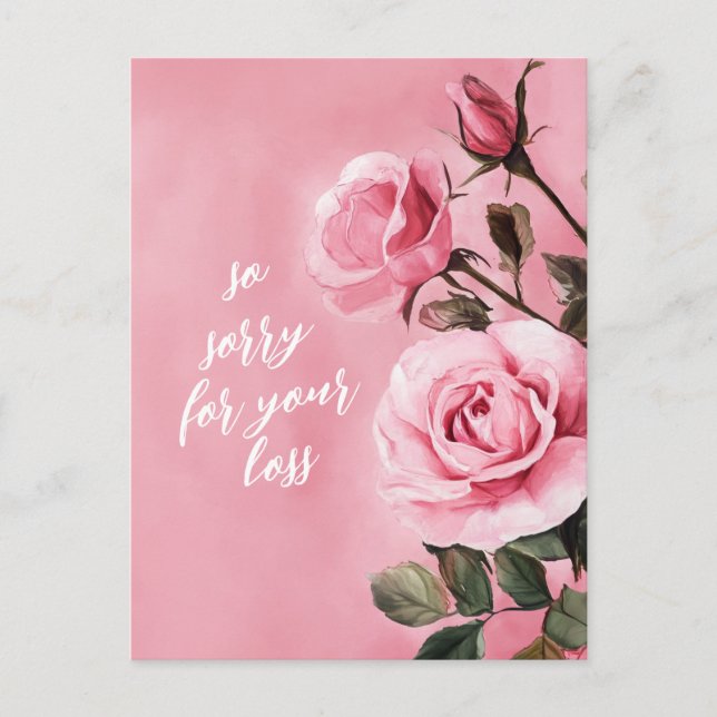 Carte Postale Roses roses roses DÉSOLÉ POUR PERDRE DES CONDAMNAT (Devant)