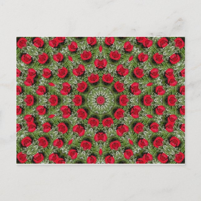 Carte Postale Roses rouges (Devant)