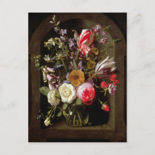 Carte Postale Roses, tulipes et autres fleurs