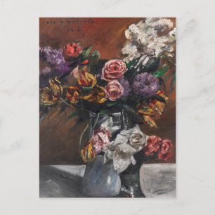 Carte Postale Roses, tulipes et lilas   Lovis Corinth