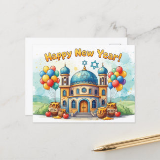 Carte Postale Rosh Hashanah Nouvel An juif