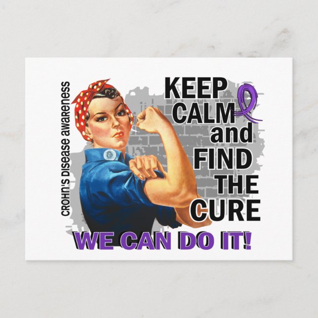 Carte Postale Rosie Gardez le calme Crohn's.png (Devant)