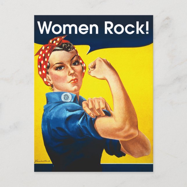 Carte Postale Rosie le Riveter ~ (Devant)