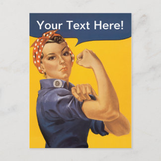 Carte Postale Rosie le Riveter Nous pouvons le faire! Votre text