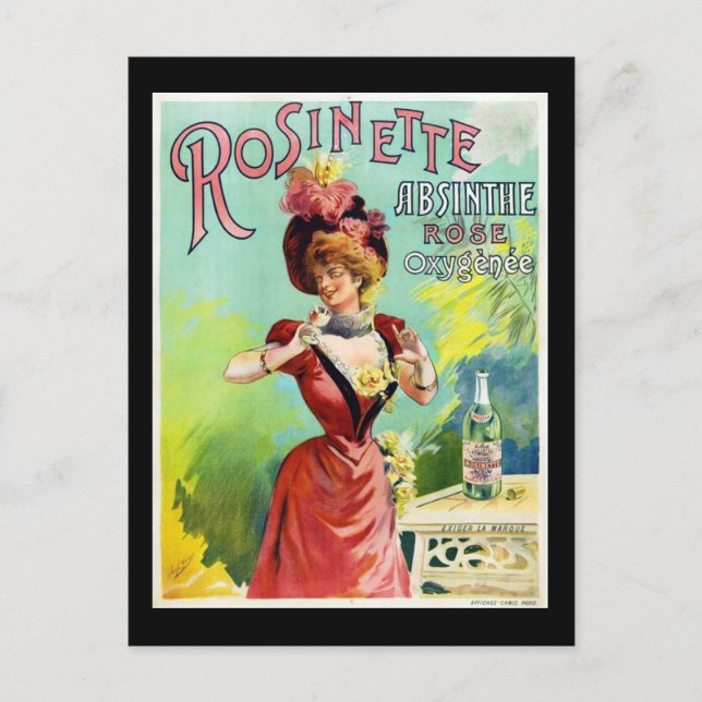Carte Postale Rosinette Absinthe (Devant)