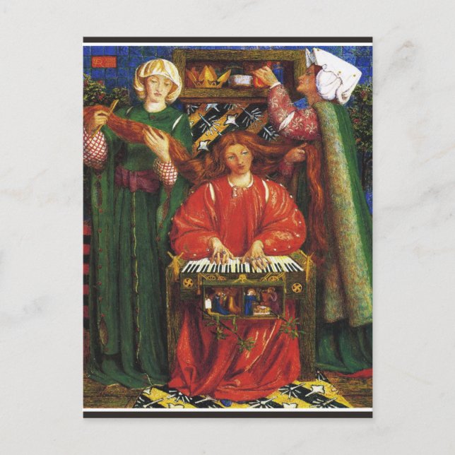 Carte Postale Rossetti - Une Carol de Noël (Devant)