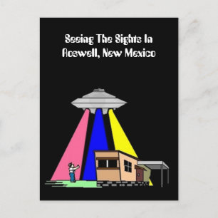 Carte postale ROSWELL de l'Alien du milieu du sièc