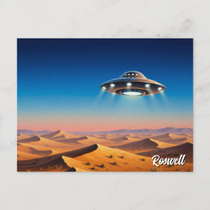 Carte Postale Roswell Nouveau Mexique UFO
