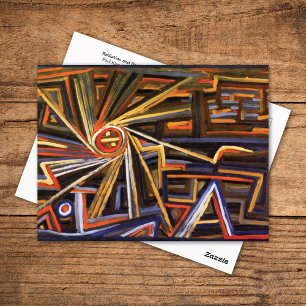 Carte Postale Rotation de rayonnement Abstrait Paul Klee