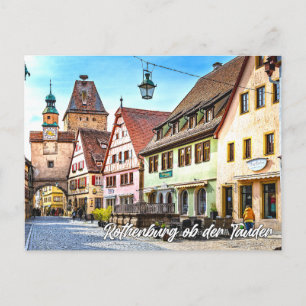 Carte Postale Rothenburg ob der Tauber, Allemagne