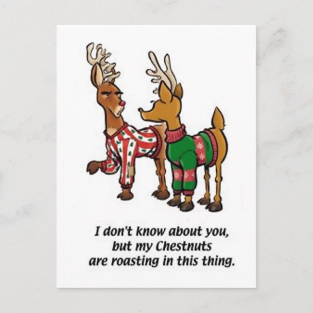 Carte Postale Rôti de châtaignes (Devant)
