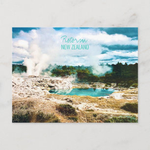 Carte Postale Rotorua sources chaudes Voyage Nouvelle-Zélande Ca