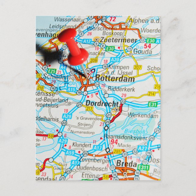 Carte Postale Rotterdam, La Pays-Bas (Devant)