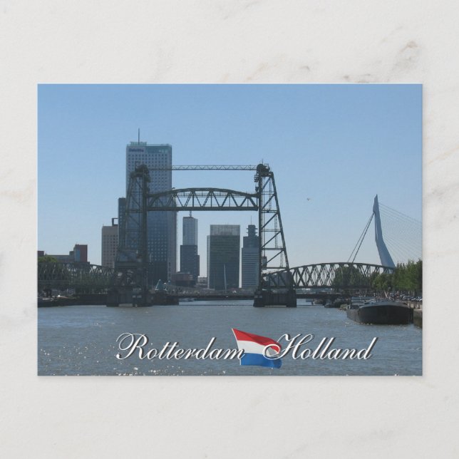 Carte postale Rotterdam Skyline Holland (Devant)