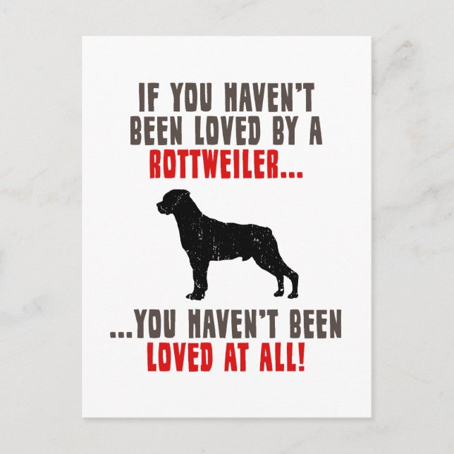 Carte Postale Rottweiler (Devant)