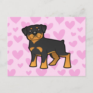 Carte Postale Rottweiler Love
