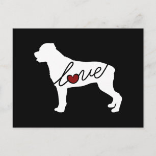 Carte Postale Rottweiler (Rottie) Love