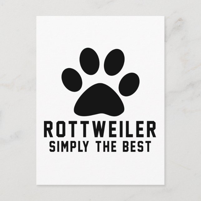 Carte Postale Rottweiler Simplement le meilleur (Devant)
