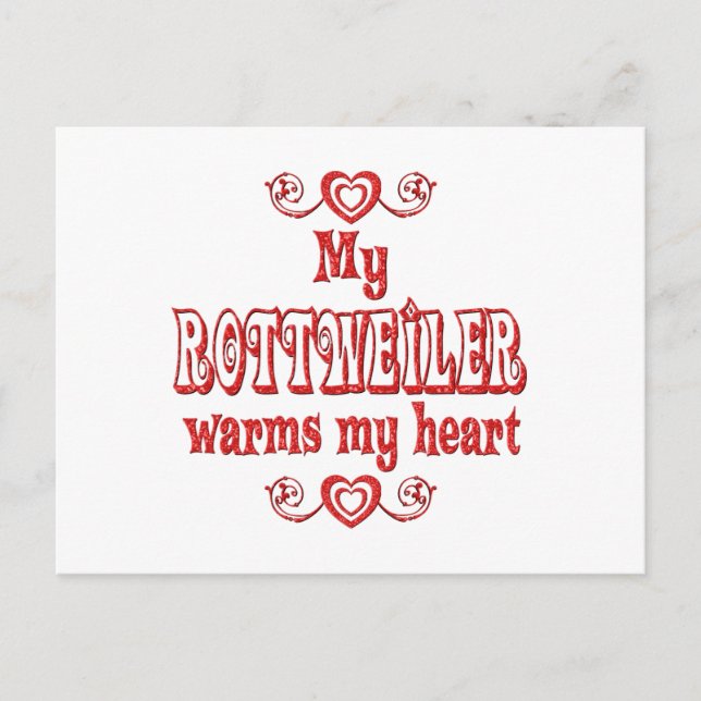 Carte Postale ROTWEILER Love (Devant)