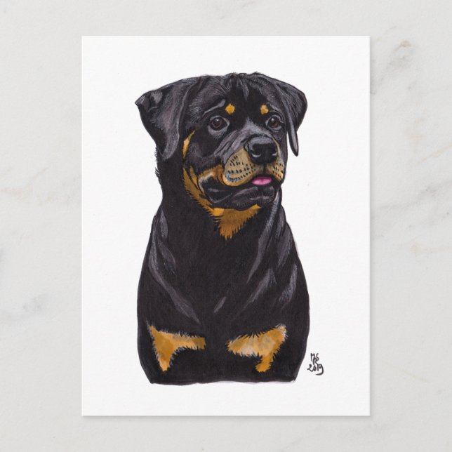 Carte postale Rotweiller Doggust 2019 (Devant)