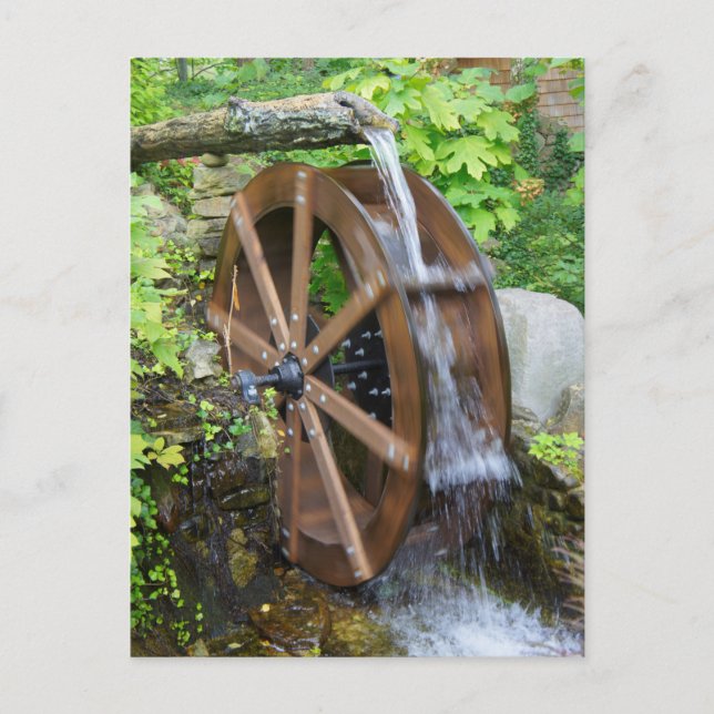 Carte Postale Roue à eau Rock City (Devant)