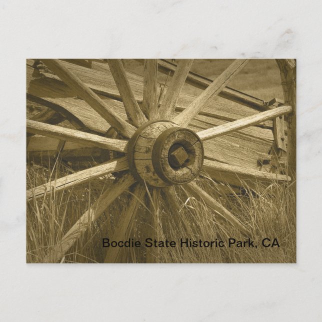 Carte Postale Roue Bodie Wagon 2 (Devant)