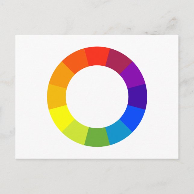 Carte Postale roue couleur (Devant)