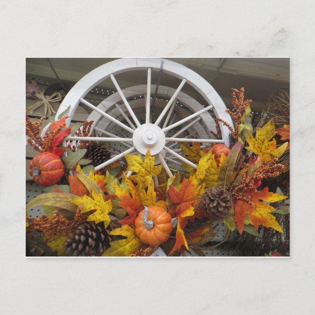 Carte Postale Roue d'automne (Devant)