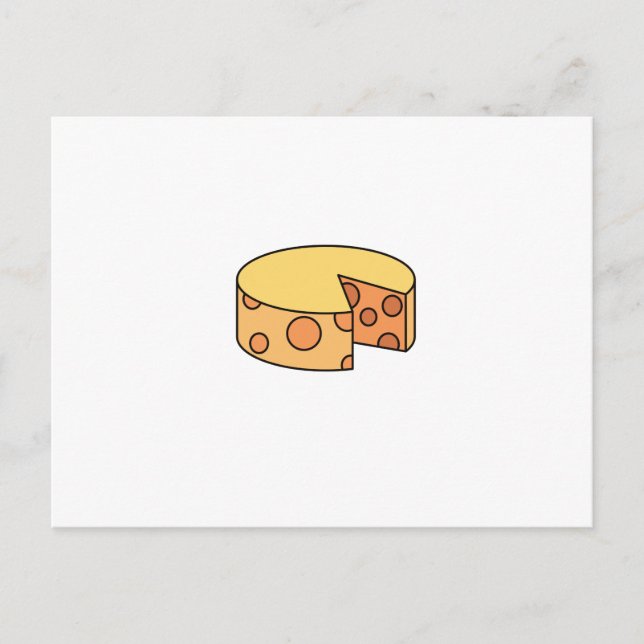 Carte Postale roue de fromage (Devant)